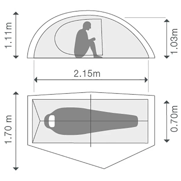 Exped Mira I HL - 1-Personen Zelt 4 Exped Mira I HL - 1-Personen Zelt – Bild 4