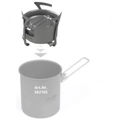 Origin Outdoors Titan Kocher Combo - Trockenbrennstoffkocher -Sportausrüstung origin outdoors titan kocher combo trockenbrennstoffkocher detail 5