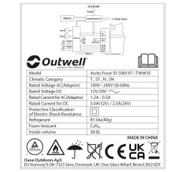 Outwell Arctic Frost 35 - Kühlbox -Sportausrüstung outwell arctic frost 35 kuehlbox detail 10