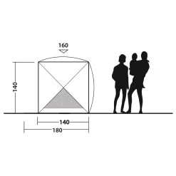 Outwell Beach Shelter Compton - Strandmuschel -Sportausrüstung outwell beach shelter compton strandmuschel detail 4