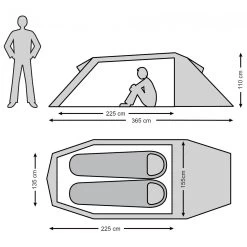 Stoic AdakSt. II 2P - 2-Personen Zelt -Sportausrüstung stoic adakst ii 2p 2 personen zelt detail 12