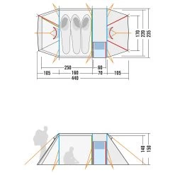Tatonka Alaska 3 DLX - 3-Personen Zelt -Sportausrüstung tatonka alaska 3 dlx 3 personen zelt detail 12
