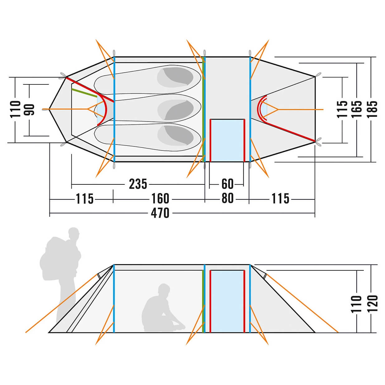 Tatonka Alaska 3.235 PU - 3-Personen Zelt 10 Tatonka Alaska 3.235 PU - 3-Personen Zelt – Bild 10