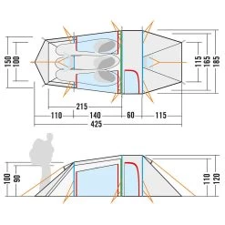 Tatonka Grönland 3 Vent - 3-Personen Zelt -Sportausrüstung tatonka groenland 3 vent 3 personen zelt detail 4