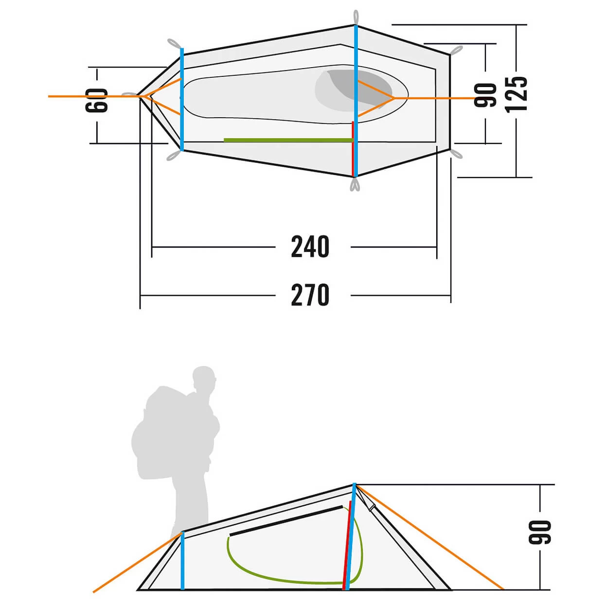 Tatonka Koli - 1-Personen Zelt 4 Tatonka Koli - 1-Personen Zelt – Bild 4