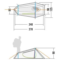 Tatonka Kyrkja - 1-Personen Zelt -Sportausrüstung tatonka kyrkja 1 personen zelt detail 4