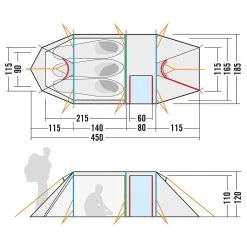 Tatonka Polar 3 - 3-Personen Zelt -Sportausrüstung tatonka polar 3 3 personen zelt detail 4